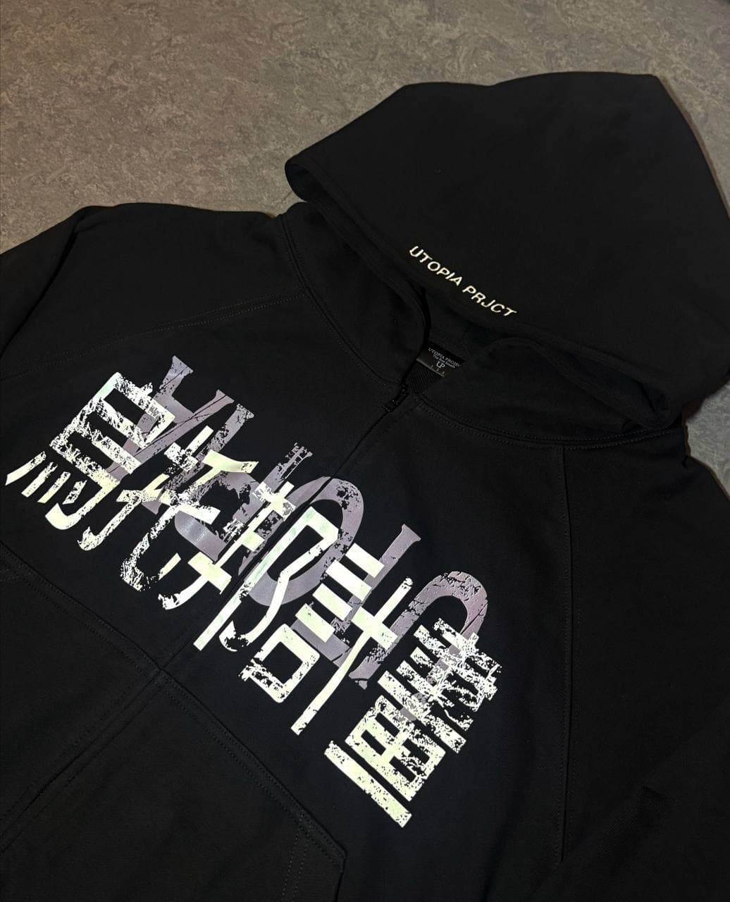 ChinaLogo Black Zip-Hoodie — Black — view 3