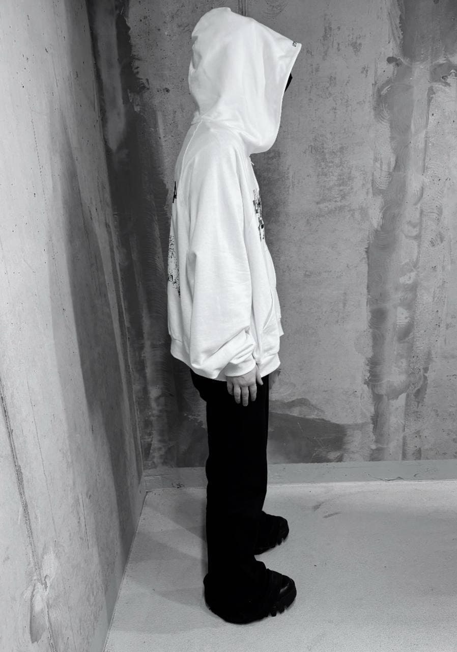 ChinaLogo White Zip-Hoodie — White — view 7