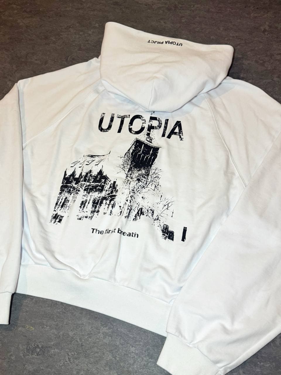 ChinaLogo White Zip-Hoodie — White — view 4