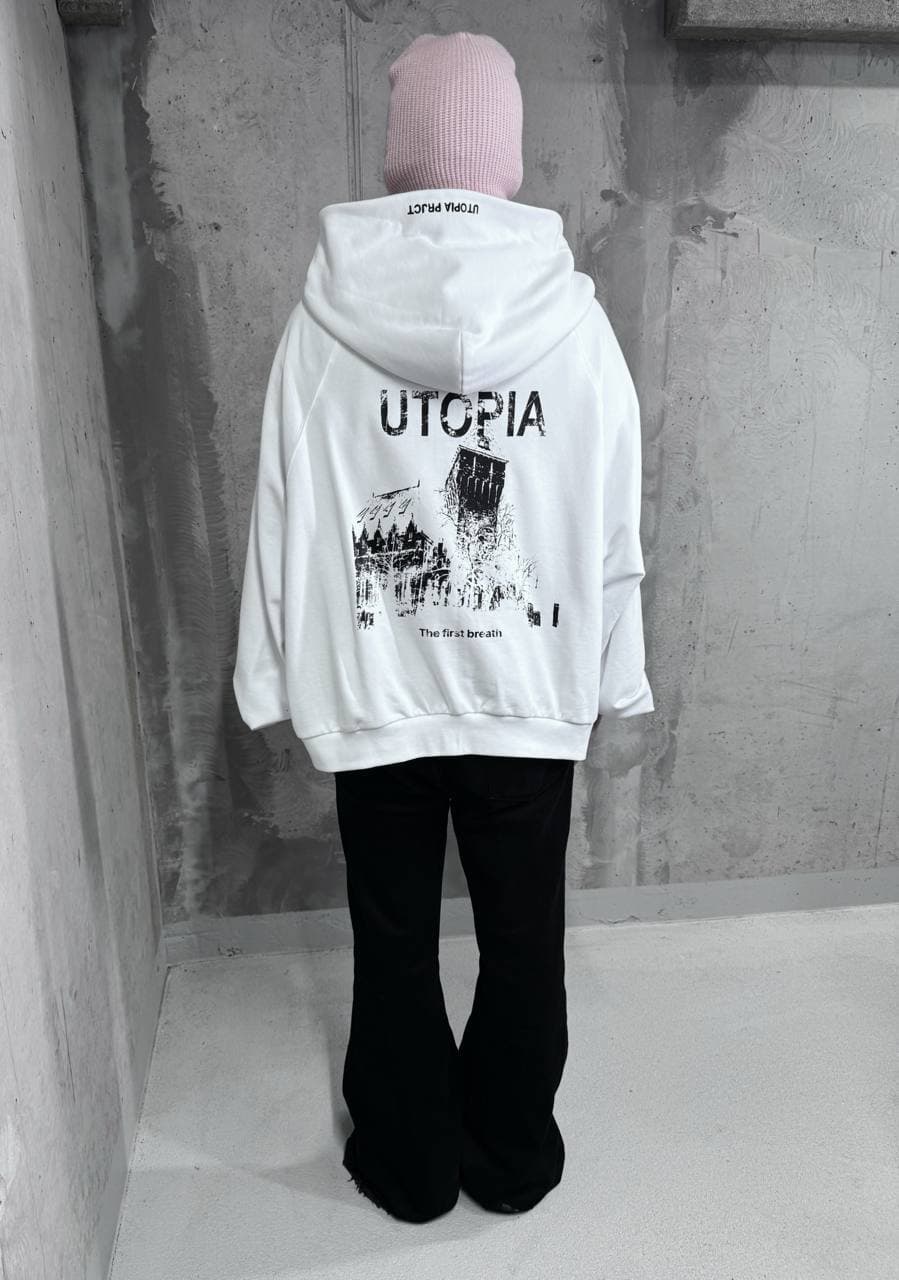 ChinaLogo White Zip-Hoodie — White — view 6